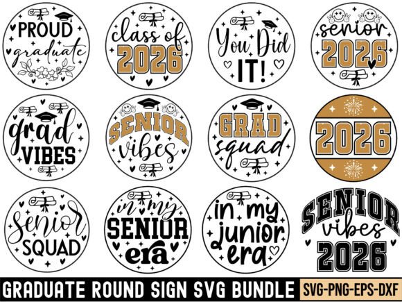 12 Graduate Round Sign Svg Bundle: A Strategic Tool for Creative and Business Success