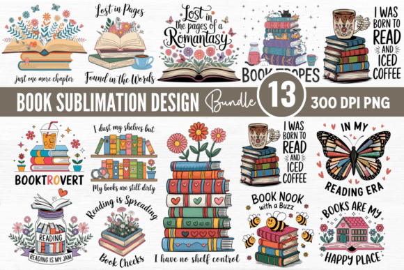 Book PNG Sublimation Bundle: Elevate Your Creative Projects with Professional-Grade Design Assets