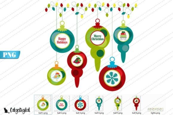 Christmas Clip Art PNG Ornaments: A Creative Resource for Holiday Design