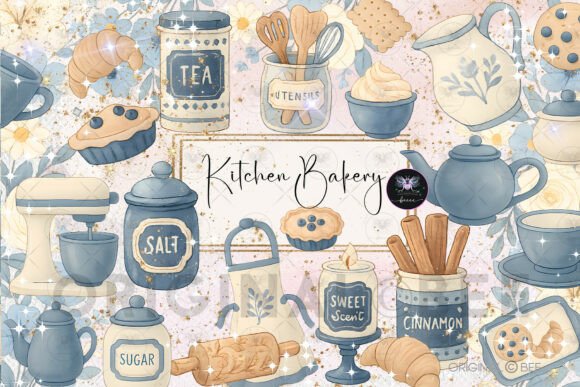 Kitchen Bakery Clipart: Bake Up Something Beautiful for Your Projects