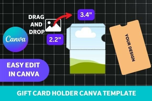Printable Gift Card Holder Canva Template